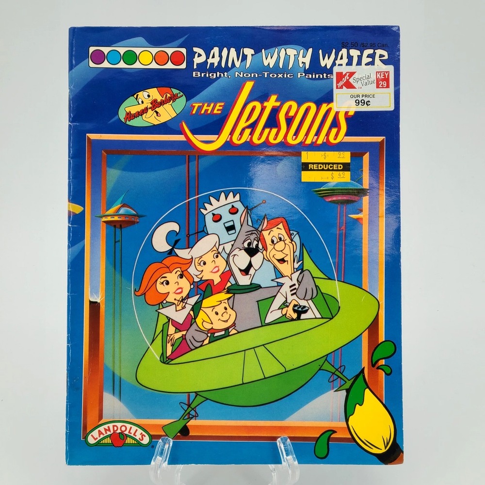 VTG Landoll's Hanna Barbera The Jetsons Paint With Water 1994 UNUSED Pages